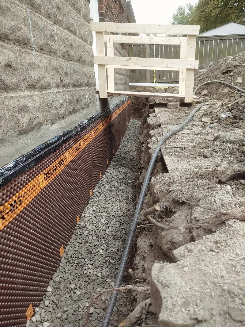 Réparation de fissure de fondation — chantier 1 sur la Rive-Nord de Montréal